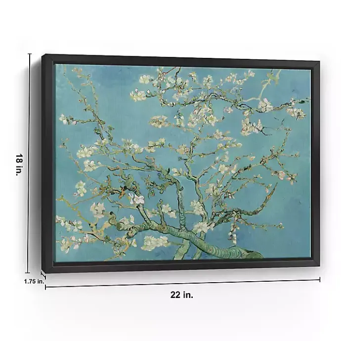 Online Kirklands Home Almond Blossom Framed Canvas Art Print, 22x18 in. Blue