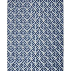 Best Kirklands Home Aloha Blue Botanical Indoor/Outdoor Area Rug, 9x12