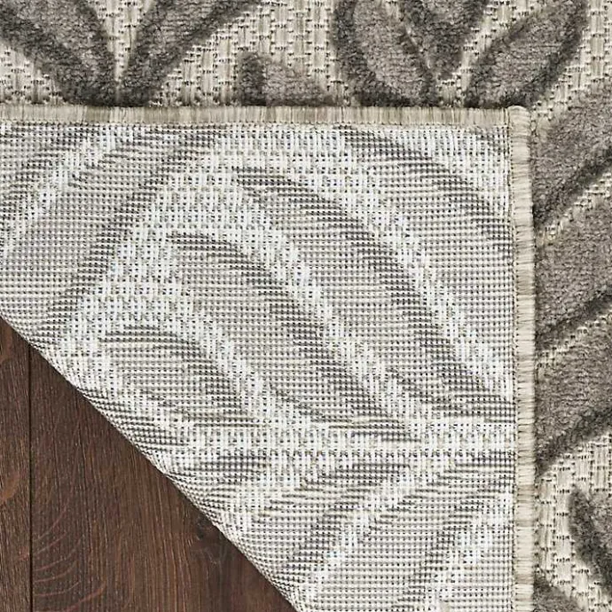 Sale Kirklands Home Aloha Botanical Indoor/Outdoor Rug, 7x10 Gray