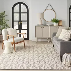 Clearance Kirklands Home Aloha Ivory Botanical Indoor/Outdoor Area Rug, 3x5