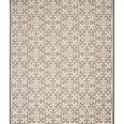 Clearance Kirklands Home Aloha Ivory Geometric Indoor/Outdoor Area Rug, 6x9