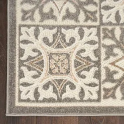 Clearance Kirklands Home Aloha Ivory Geometric Indoor/Outdoor Area Rug, 6x9