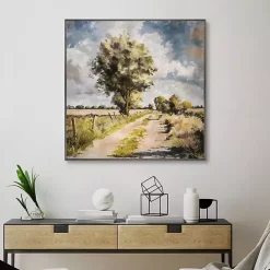 New Kirklands Home Along A Country Trail Framed Canvas Art Print Multi
