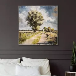 New Kirklands Home Along A Country Trail Framed Canvas Art Print Multi