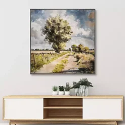 New Kirklands Home Along A Country Trail Framed Canvas Art Print Multi