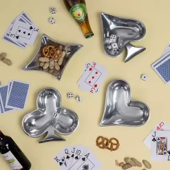 Online Kirklands Home Aluminum Card Icon Bowls, Set of 4 Silver