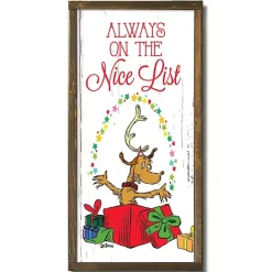 Best Kirklands Home Always on the Nice List Wall Plaque