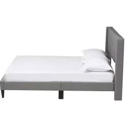 Outlet Kirklands Home Amala Button Tufted Queen Bed Frame Gray