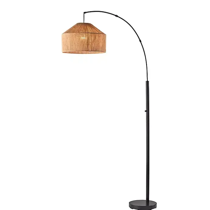 Hot Kirklands Home Amalfi Natural Rope Shade Arch Floor Lamp Brown