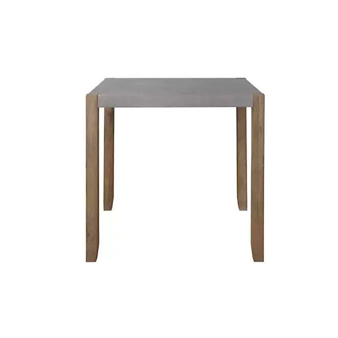 Online Kirklands Home Amber Wood and Faux Concrete Dining Table