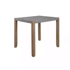 Online Kirklands Home Amber Wood and Faux Concrete Dining Table
