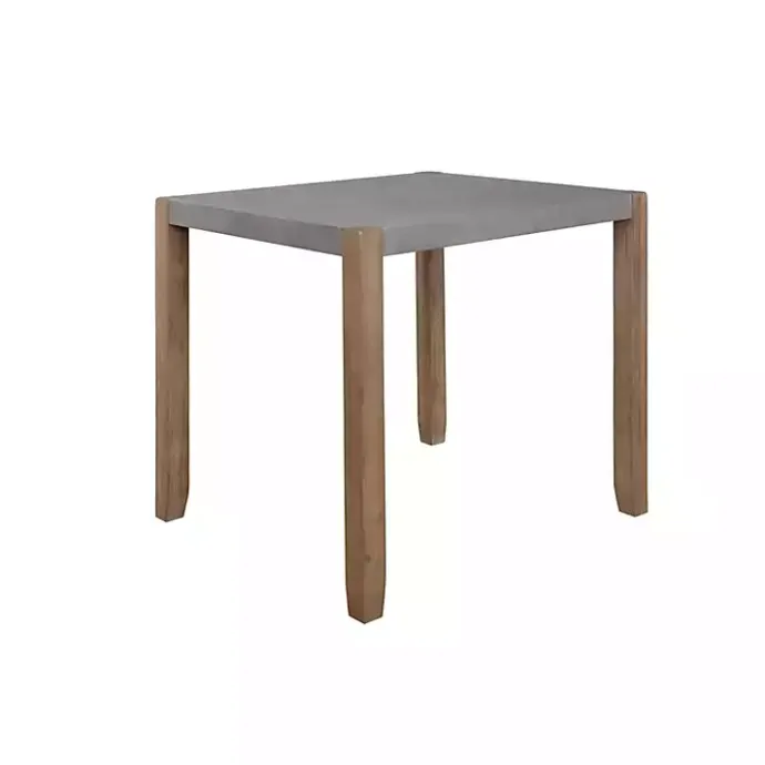 Online Kirklands Home Amber Wood and Faux Concrete Dining Table