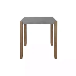 Online Kirklands Home Amber Wood and Faux Concrete Dining Table