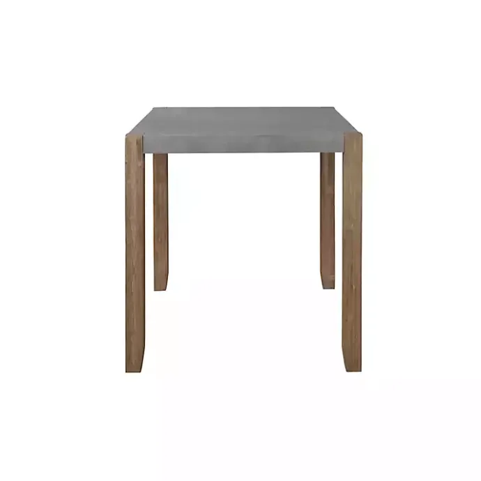 Online Kirklands Home Amber Wood and Faux Concrete Dining Table