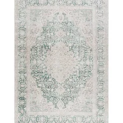 Best Kirklands Home Amelie Green Traditional Washable Area Rug, 8x12