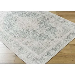 Best Kirklands Home Amelie Green Traditional Washable Area Rug, 8x12