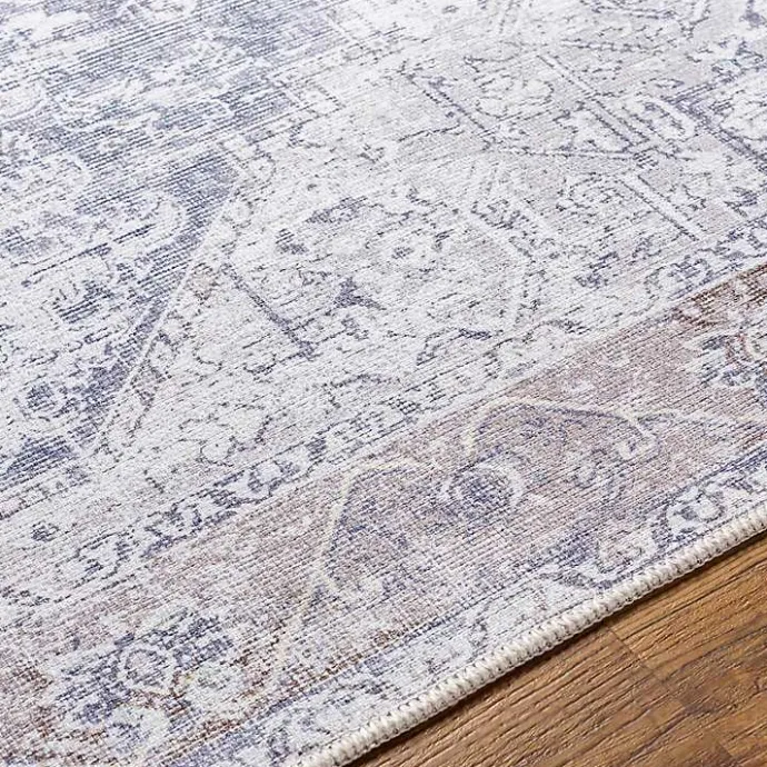 Best Kirklands Home Amelie Navy Blue Classic Washable Area Rug, 6x9