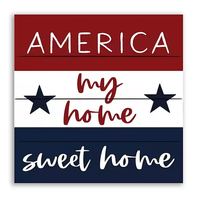 Best Kirklands Home America My Home Sweet Home Pallet Wood Wall Art