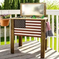 Sale Kirklands Home American Flag Cooler Multi