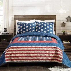 Discount Kirklands Home Americana Patch 3-pc. King Quilt Set