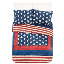 Discount Kirklands Home Americana Patch 3-pc. King Quilt Set