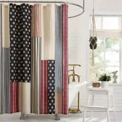 New Kirklands Home Americana Shower Curtain Multi