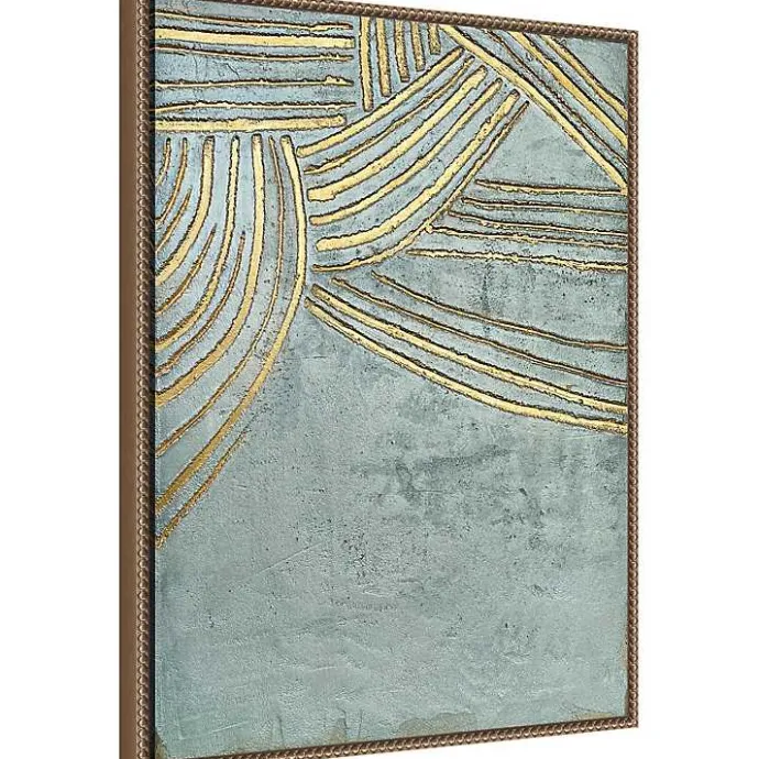 Outlet Kirklands Home Ancient Gold Sun Canvas Art Print