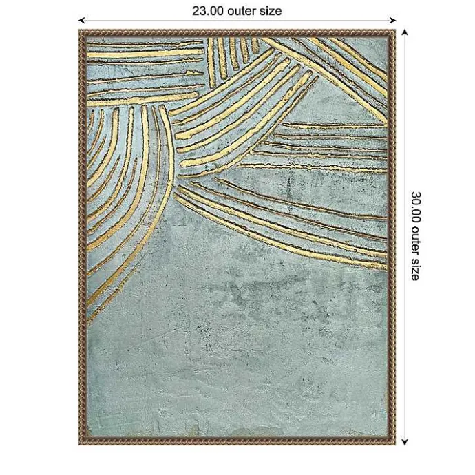 Outlet Kirklands Home Ancient Gold Sun Canvas Art Print