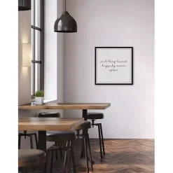 Online Kirklands Home And They Lived Happily Framed Art Print White