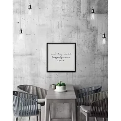 Online Kirklands Home And They Lived Happily Framed Art Print White