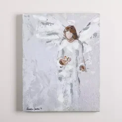 Clearance Kirklands Home Angel with Bouquet Canvas Art Print