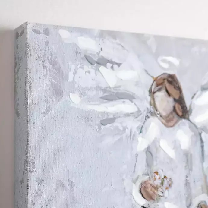 Clearance Kirklands Home Angel with Bouquet Canvas Art Print