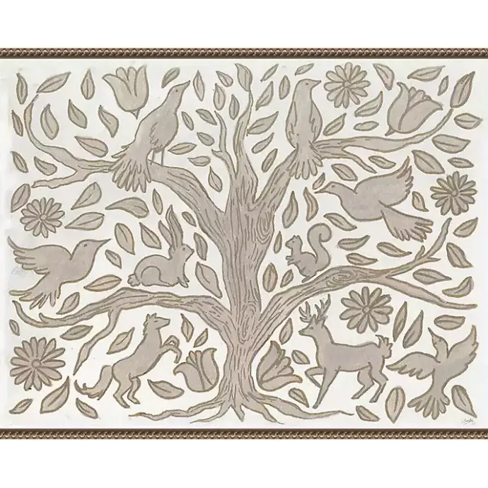 Hot Kirklands Home Animal Tree Canvas Art Print, 30x23 in.
