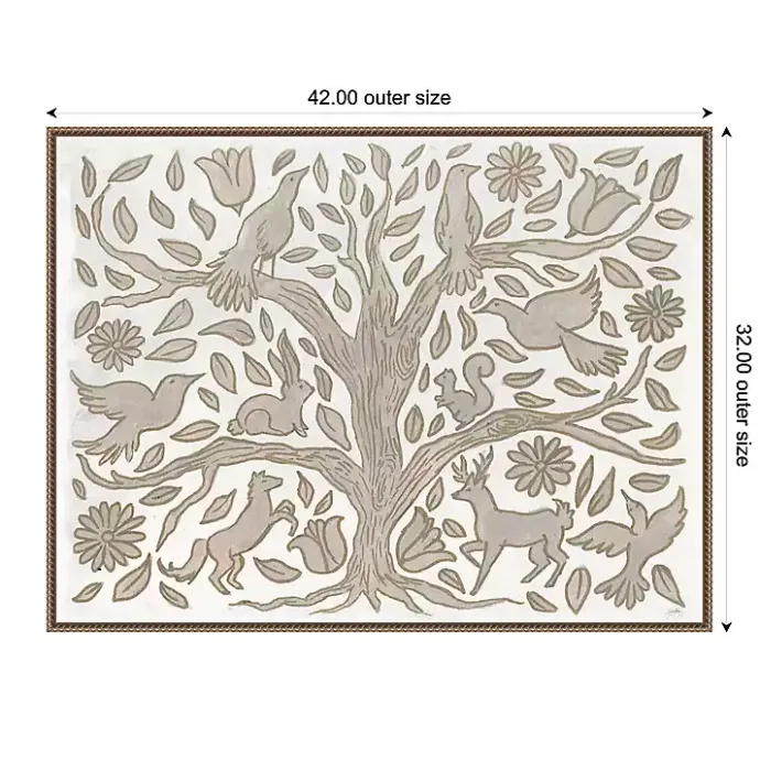 Outlet Kirklands Home Animal Tree Canvas Art Print, 42x32 in.