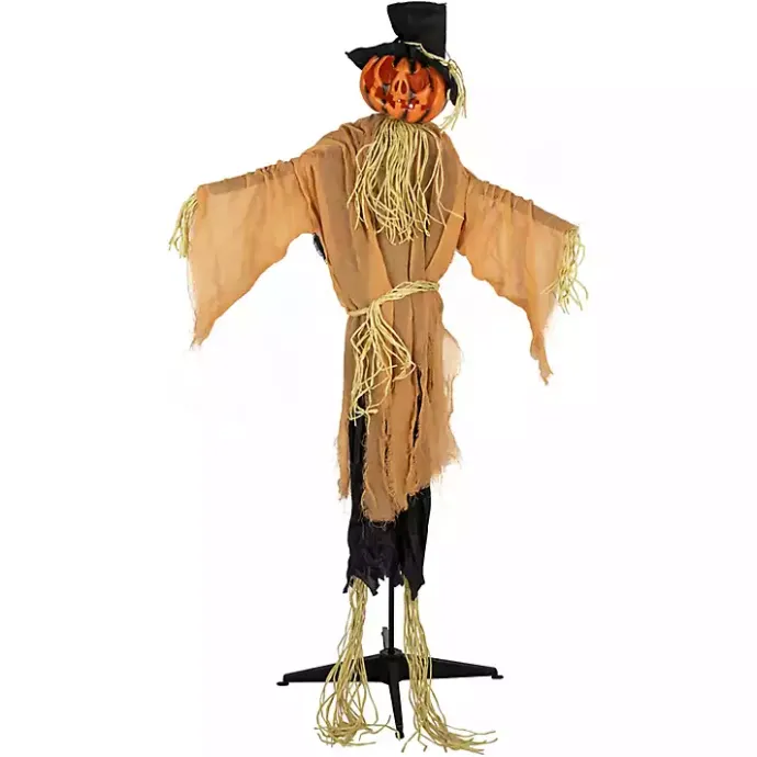 Hot Kirklands Home Animated Jack-O-Lantern Scarecrow Decoration