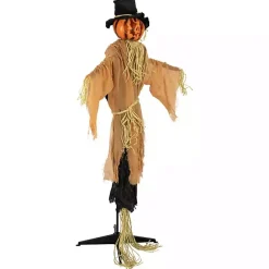 Hot Kirklands Home Animated Jack-O-Lantern Scarecrow Decoration
