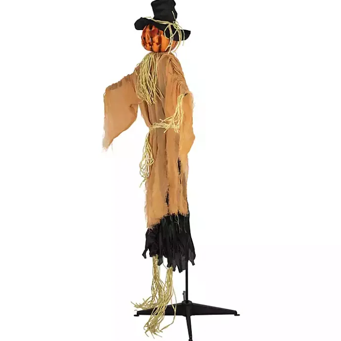 Hot Kirklands Home Animated Jack-O-Lantern Scarecrow Decoration