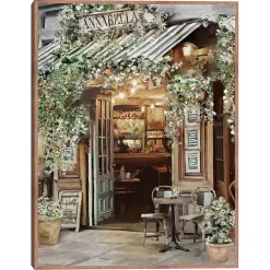 Discount Kirklands Home Annabella Parisian Bistro Framed Canvas Art Print