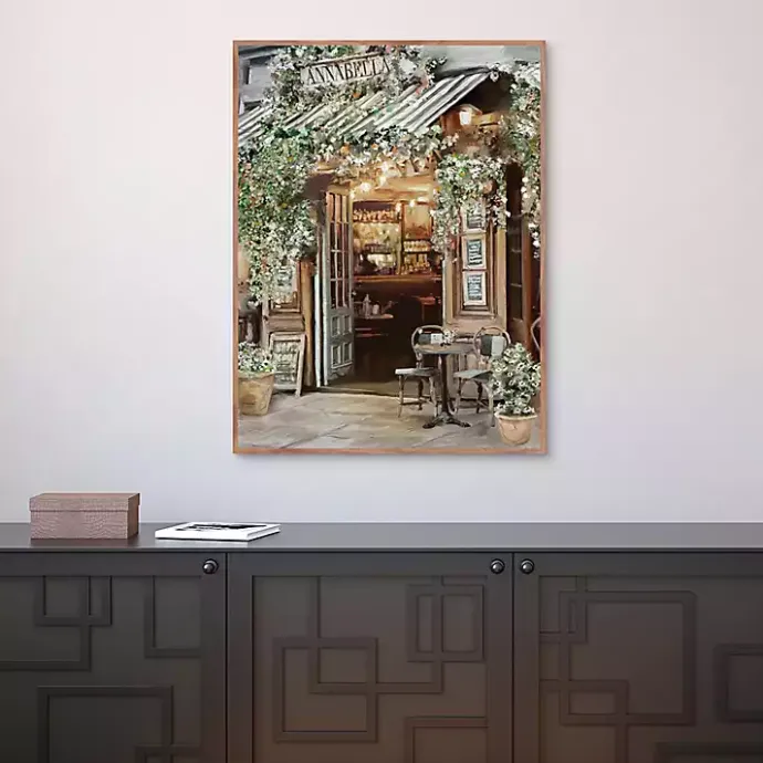 Discount Kirklands Home Annabella Parisian Bistro Framed Canvas Art Print