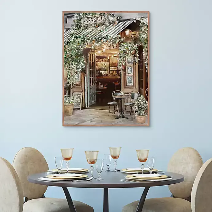 Discount Kirklands Home Annabella Parisian Bistro Framed Canvas Art Print