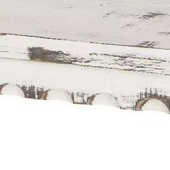 Clearance Kirklands Home Antiquated Farmhouse Shelf Bench White