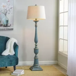 Discount Kirklands Home Antique Bourgault Floor Lamp Blue