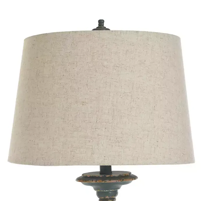 Discount Kirklands Home Antique Bourgault Floor Lamp Blue