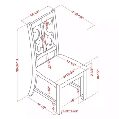 Best Kirklands Home Antique Blue Upholstered Dining Chairs, Set of 2