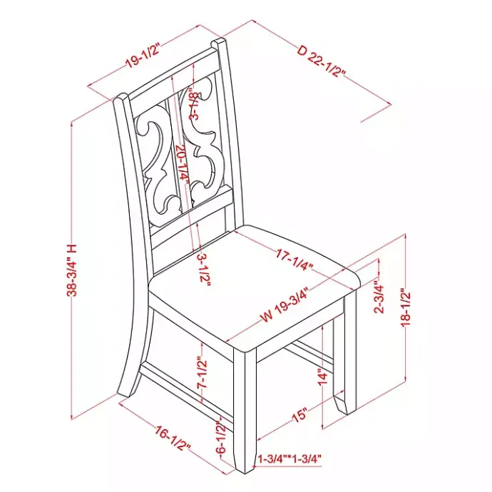 Best Kirklands Home Antique Blue Upholstered Dining Chairs, Set of 2