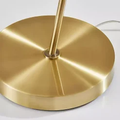 Sale Kirklands Home Antique Brass Curved Arch Floor Lamp White