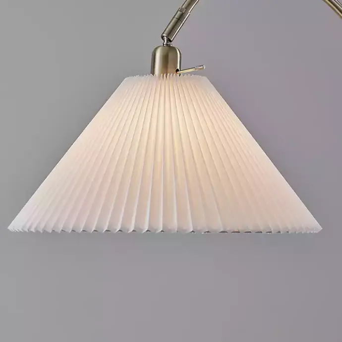 Sale Kirklands Home Antique Brass Curved Arch Floor Lamp White