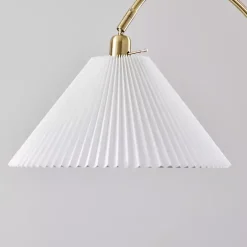 Sale Kirklands Home Antique Brass Curved Arch Floor Lamp White