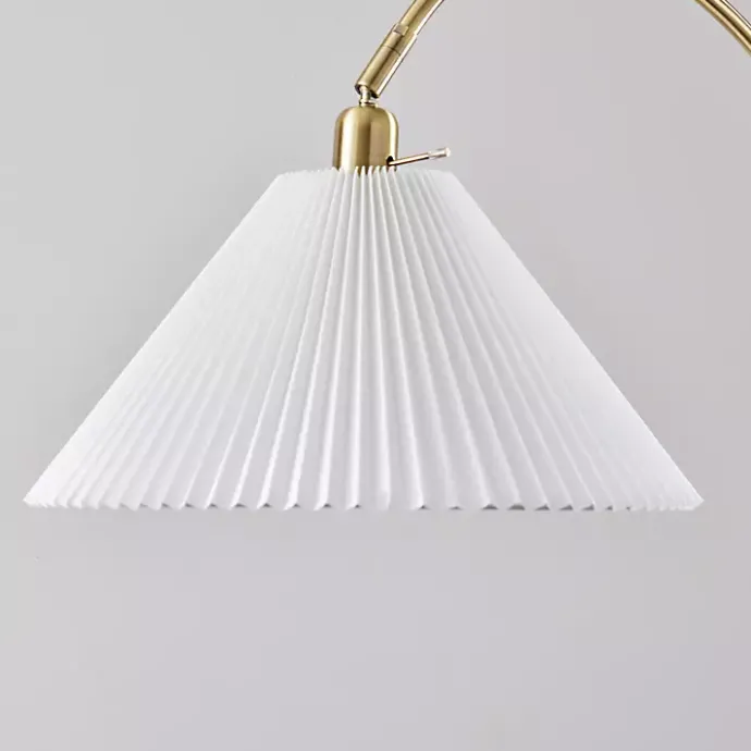 Sale Kirklands Home Antique Brass Curved Arch Floor Lamp White