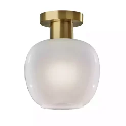 Online Kirklands Home Antique Brass Magnolia Flush Mount Light Gold